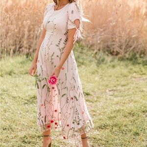 Jessakae Floral Embroidered English Cottage Dress
